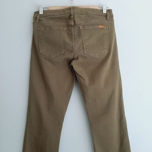 JOE'S JEANS The Skinny Long Khaki Green Medium Wash Cotton Twill Sz 30 - Picture 6 of 11